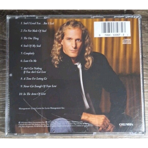 Michael Bolton – The One Thing (CD, 1993, Columbia) - Picture 2 of 3